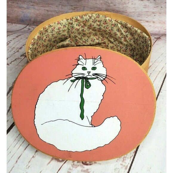 Cat Logo Wooden Storage Box – Stylish, Durable, and Decorative Organizer - Picture 1 of 11